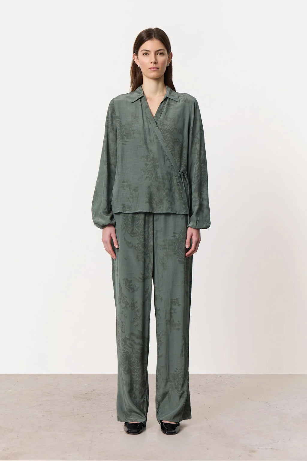 Levete Room Felucca 3 Blouse - Dark Green