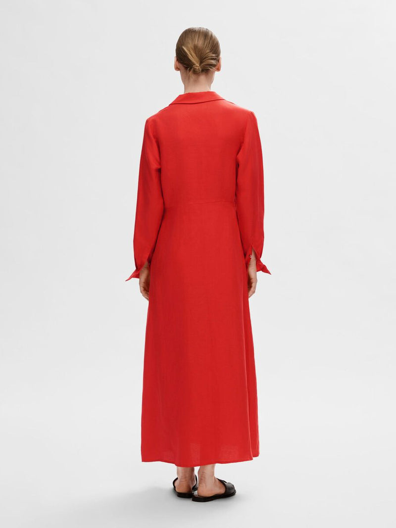 flame shirt dress Poplin Halterneck Shirt Dress