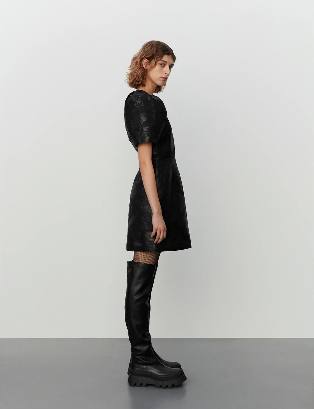 Day Birger Elaia Modern Jacquard Dress - Meteorite  Black