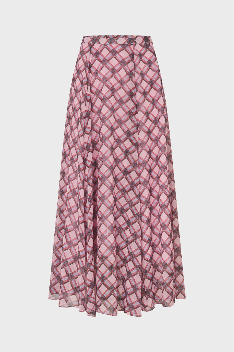 Cras Odellecras Skirt - Pink Check – Lulu&M