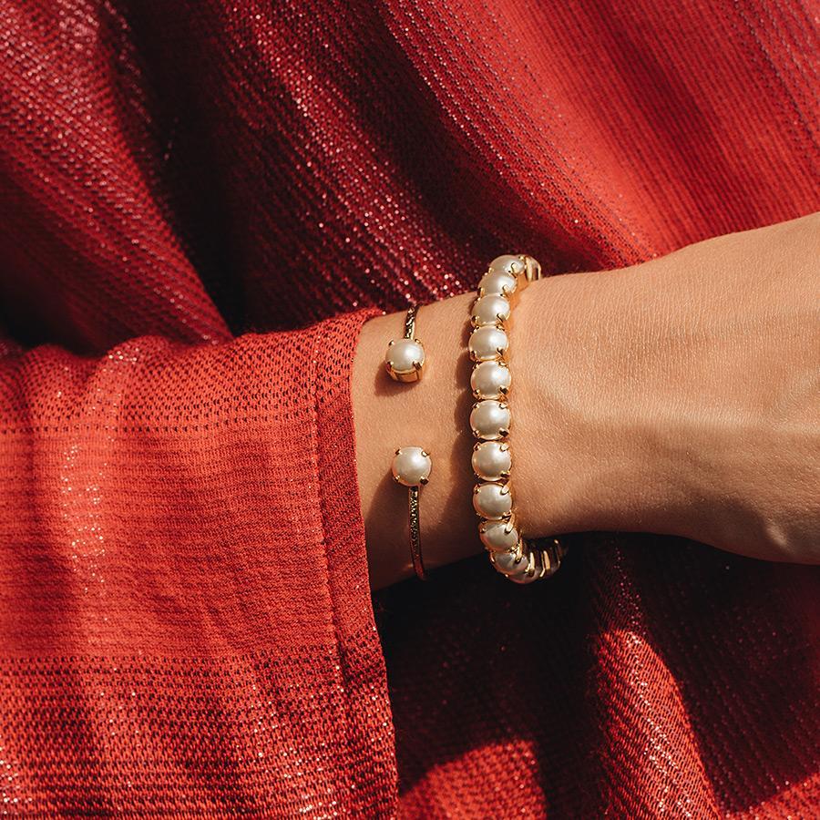 Caroline Svedbom Classic Petite Bracelet Gold -  Pearl