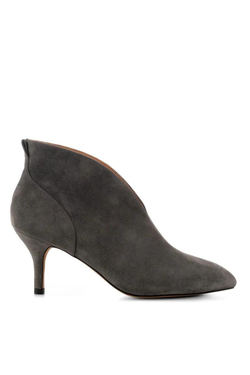 Dark grey suede booties sale
