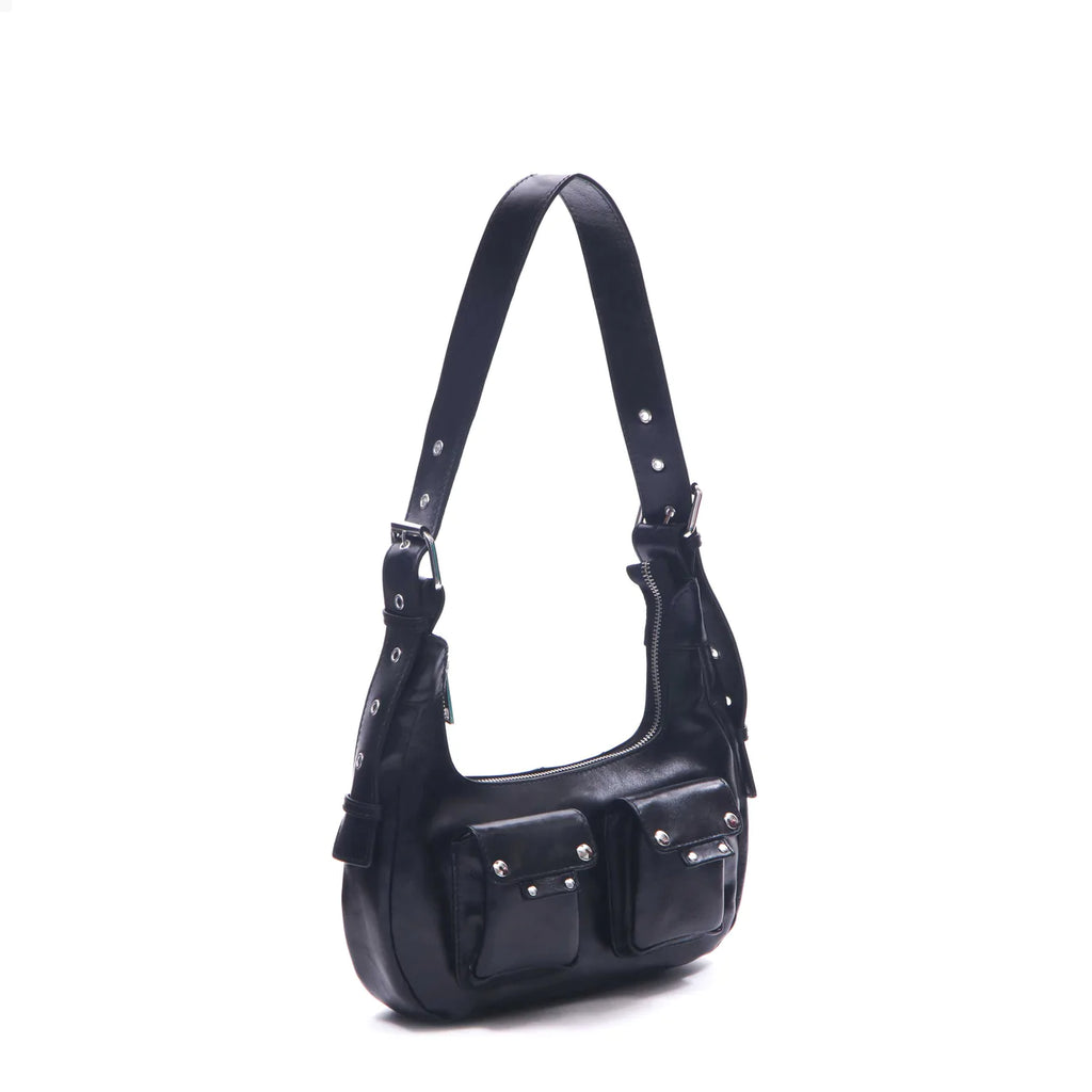 Nunoo Sally Small City Leather Bag - Black