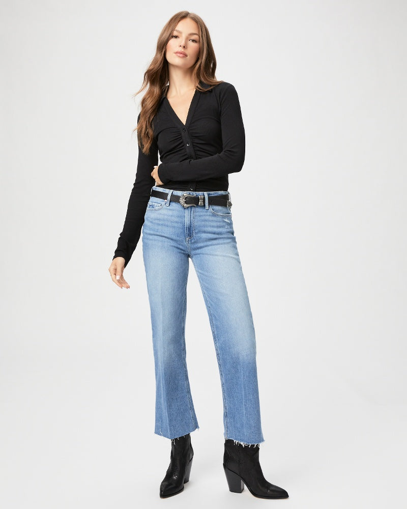 Paige Leenah Ankle Raw Hem Jeans - Exhibition Distressed – Lulu&M