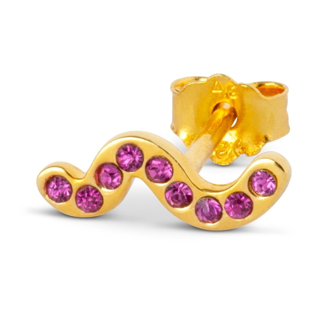 LULU Copenhagen SNAKY GOLD Earring - Pink