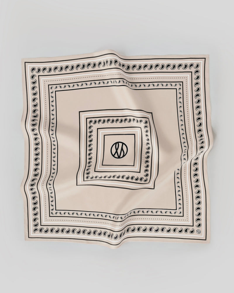 Lescarf Paisley Scarf - Sand
