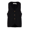 Devotion Twins Nama Linen Vest Top - Black