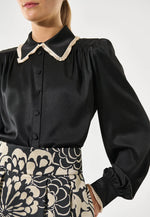 Dea Kudibal UMADEA Silk Blouse - Black Porcelain