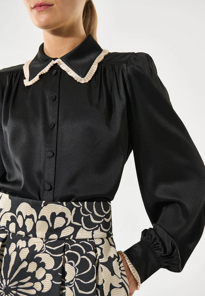 Dea Kudibal UMADEA Silk Blouse - Black Porcelain