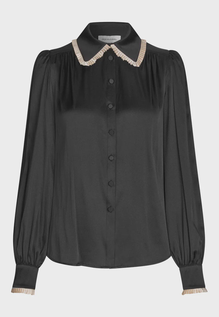 Dea Kudibal UMADEA Silk Blouse - Black Porcelain