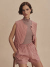 Varley Karla Quilted Gilet - Ash Rose
