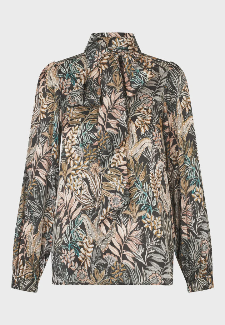 Dea Kudibal KIKIDEA Bow Blouse - Sencha Black