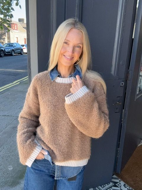 Malej Teddy Knit - Camel