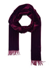 Nooki Tuxedo Skinny Velvet Scarf - Red