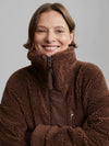 Varley Walsh Quilt Sherpa Coat - Chestnut
