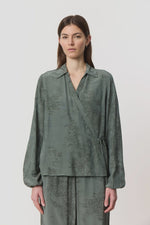 Levete Room Felucca 3 Blouse - Dark Green