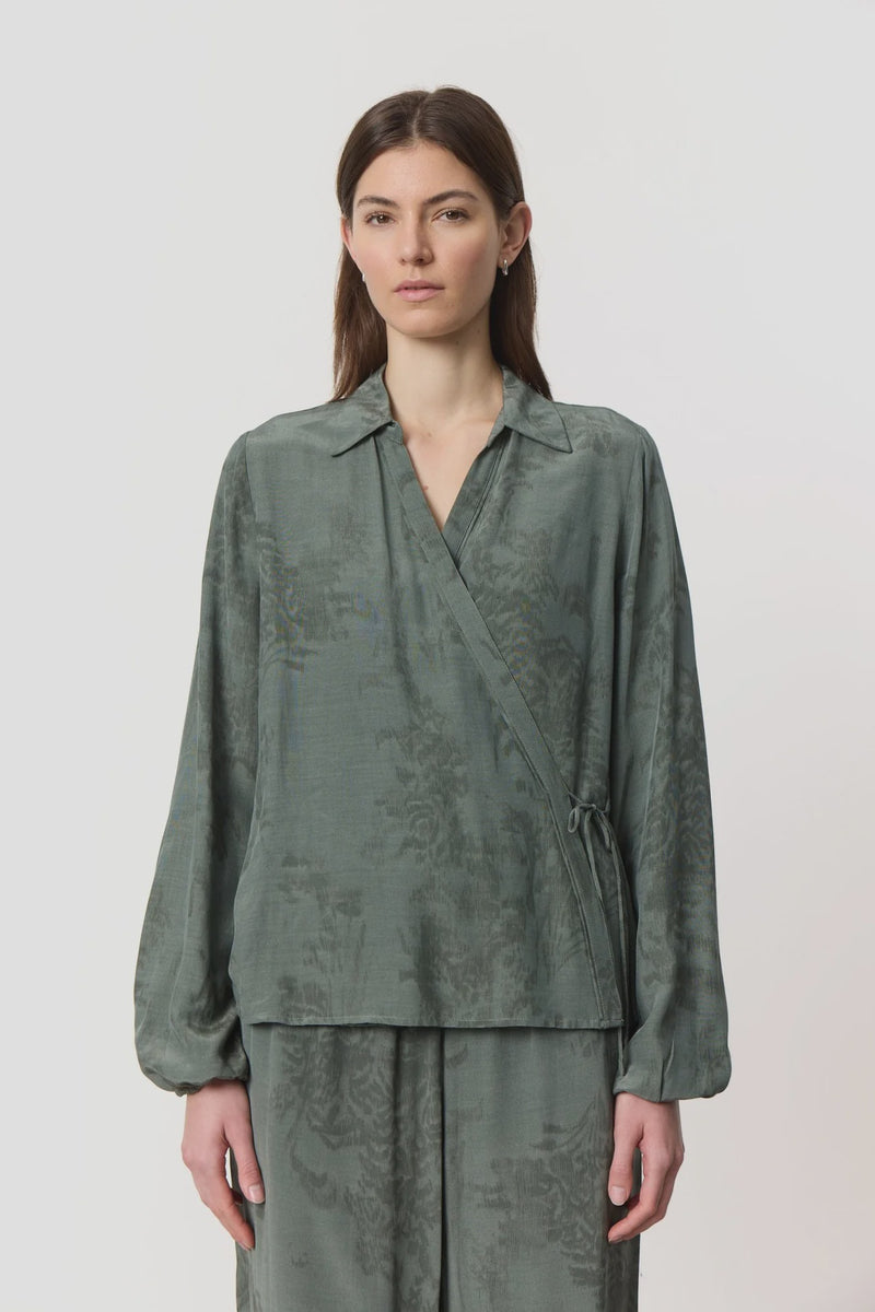 Levete Room Felucca 3 Blouse - Dark Green