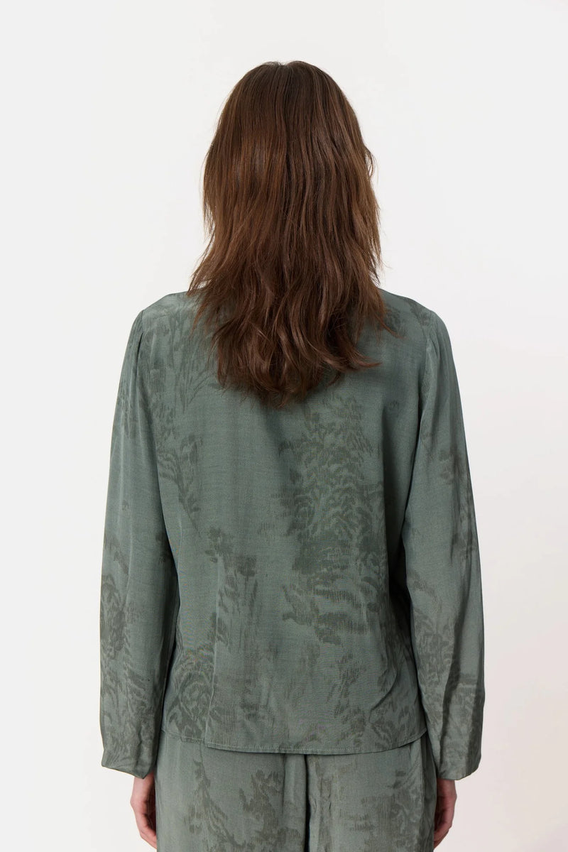 Levete Room Felucca 3 Blouse - Dark Green