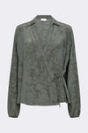 Levete Room Felucca 3 Blouse - Dark Green