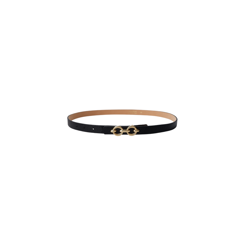 Black Colour Lotus Belt -  Black