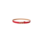 Black Colour Lotus Belt -  Red