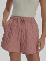 Varley Catrine Quilted Short - Ash Rose
