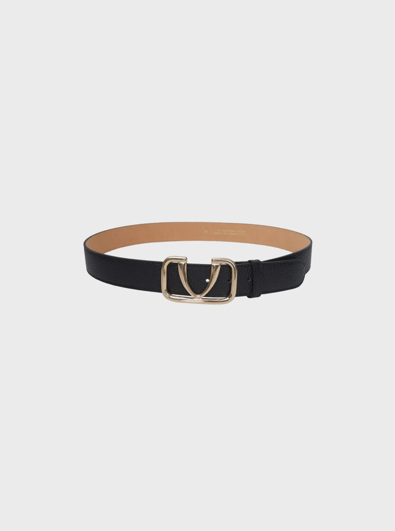 Black Colour Uma Leather Belt - Black