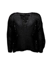 Black Colour Zelma Knitted Jumper - Black