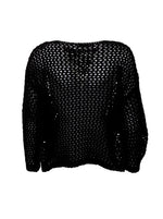Black Colour Zelma Knitted Jumper - Black
