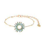 Mishky Fringe Sun Bracelet - Turquoise/Gold