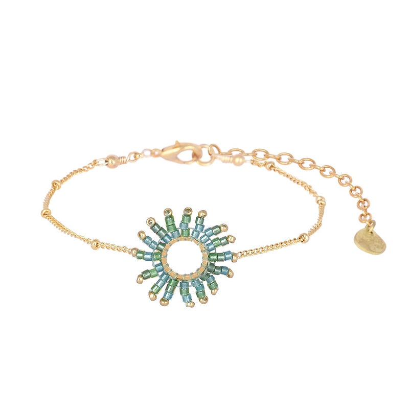 Mishky Fringe Sun Bracelet - Turquoise/Gold