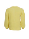 Black Colour Bella Knit Cardigan - Yellow