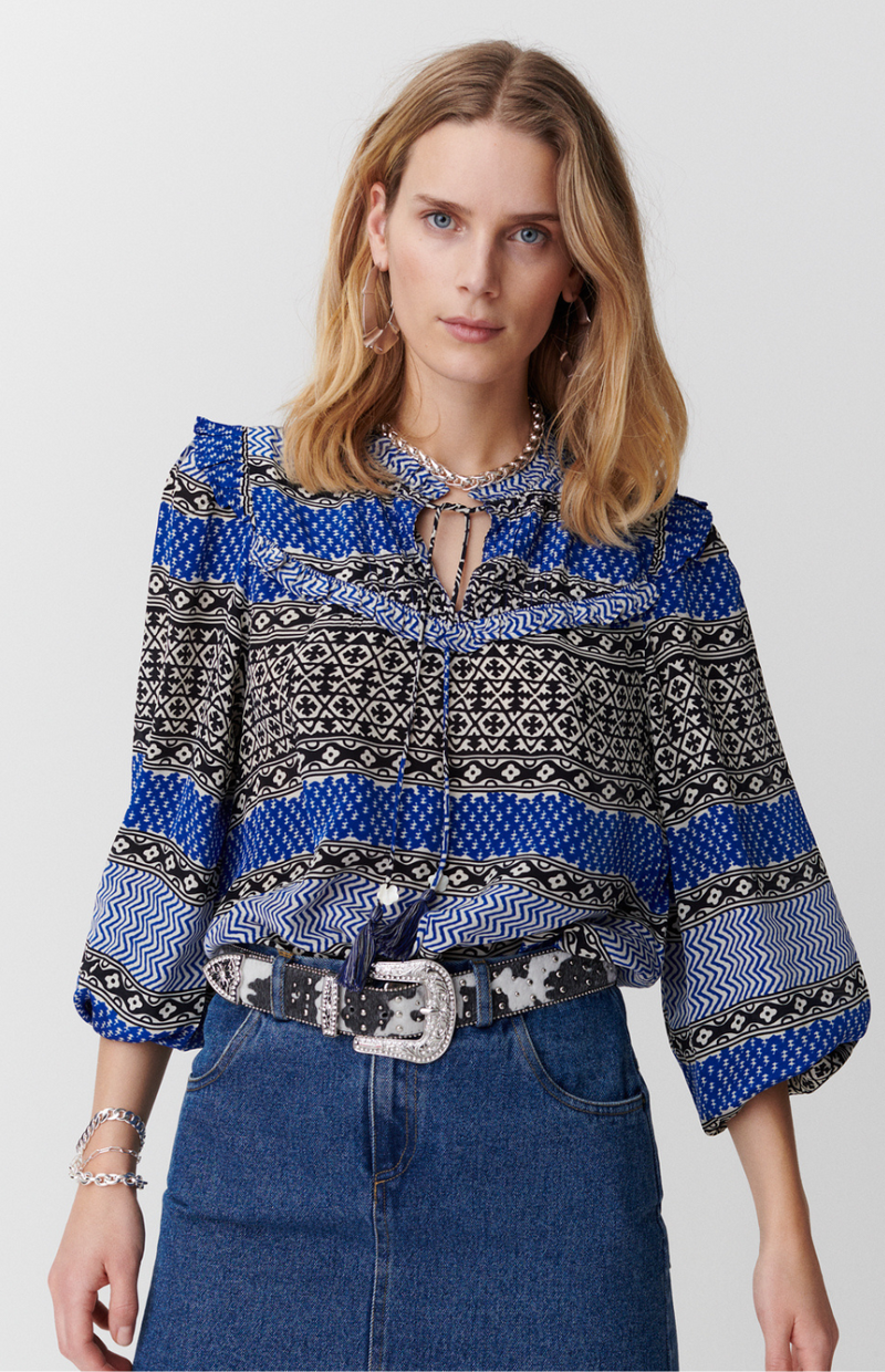 Moliin Zabrina Blouse - Clematis Blue