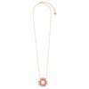 Mishky Fringe Sun Small Necklace - Coral/Gold