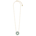Mishky Fringe Sun Small Necklace - Turquoise/Gold