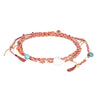 Mishky Trenza Long Necklace - Coral/Multi
