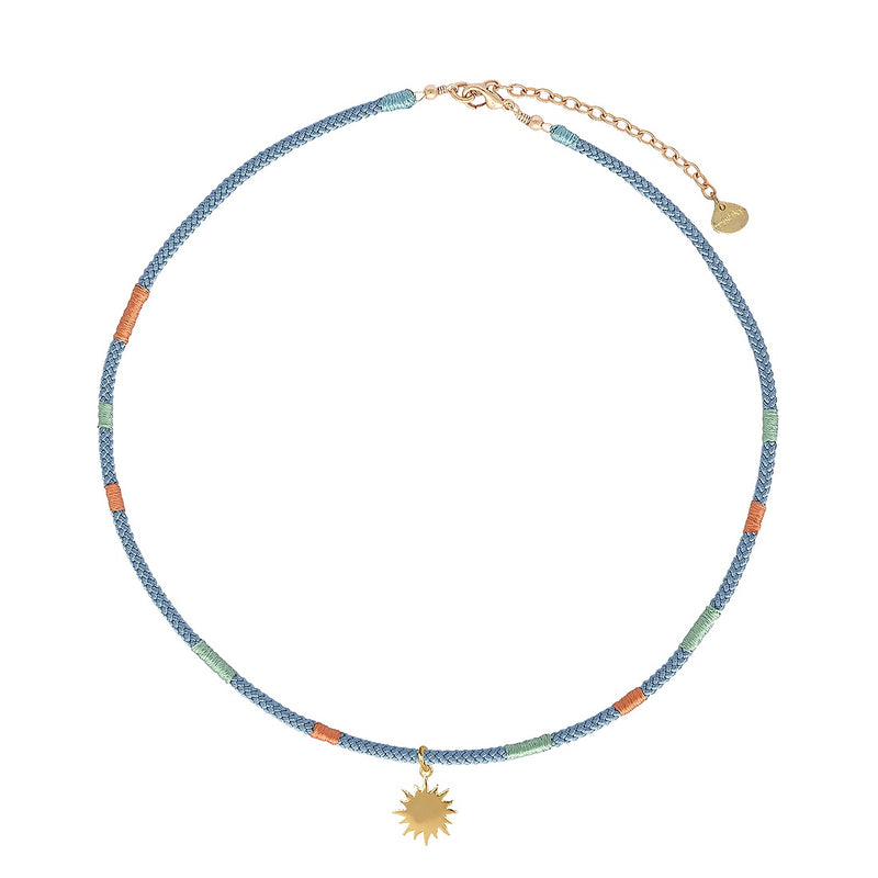 Mishky Golden Sun Necklace - Turquoise/Gold