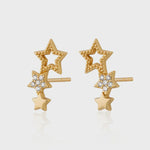 Scream Pretty Hannah Martin Star Ear Climber Stud Earrings - Gold