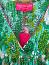 Place Du Soleil Short Flower Power Dress - Green