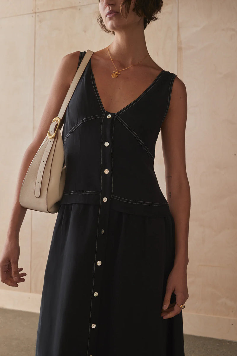 Sancia Elenora Dress - Noir