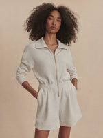 Varley Annika Playsuit - Ivory Marl
