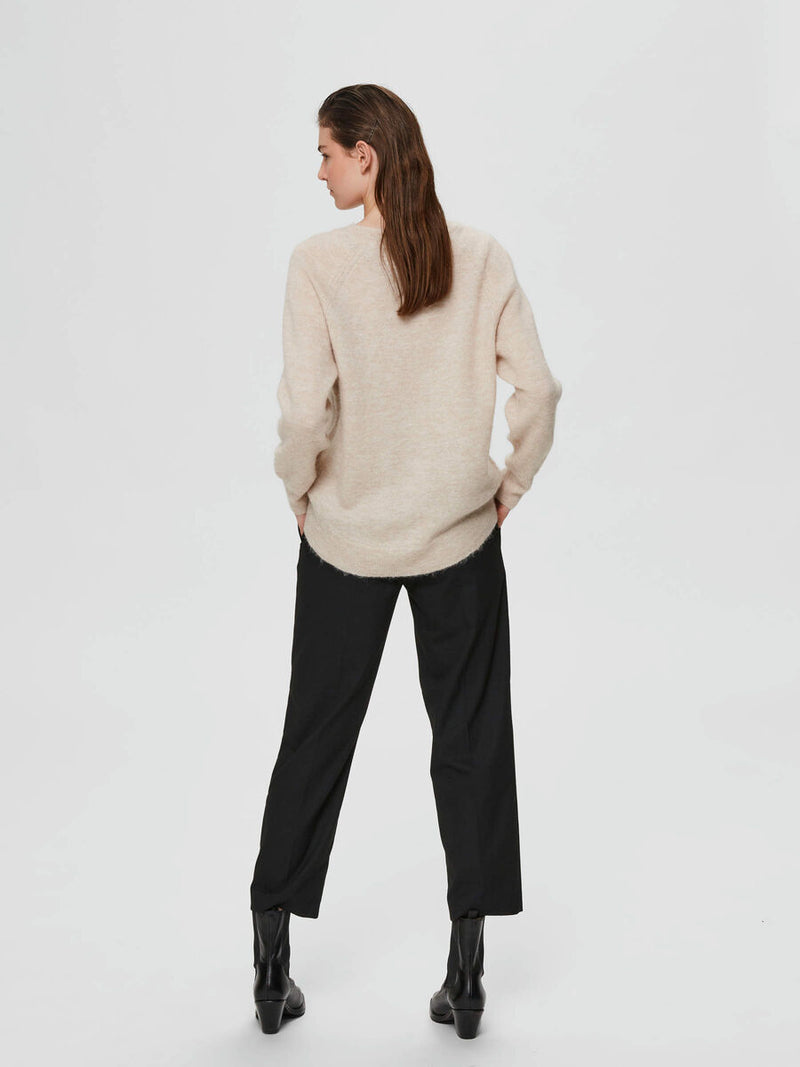 Selected Femme Lulu L/S Knit - Birch