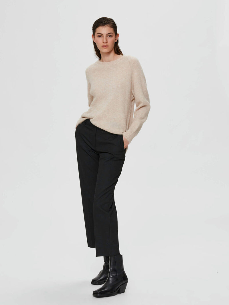 Selected Femme Lulu L/S Knit - Birch