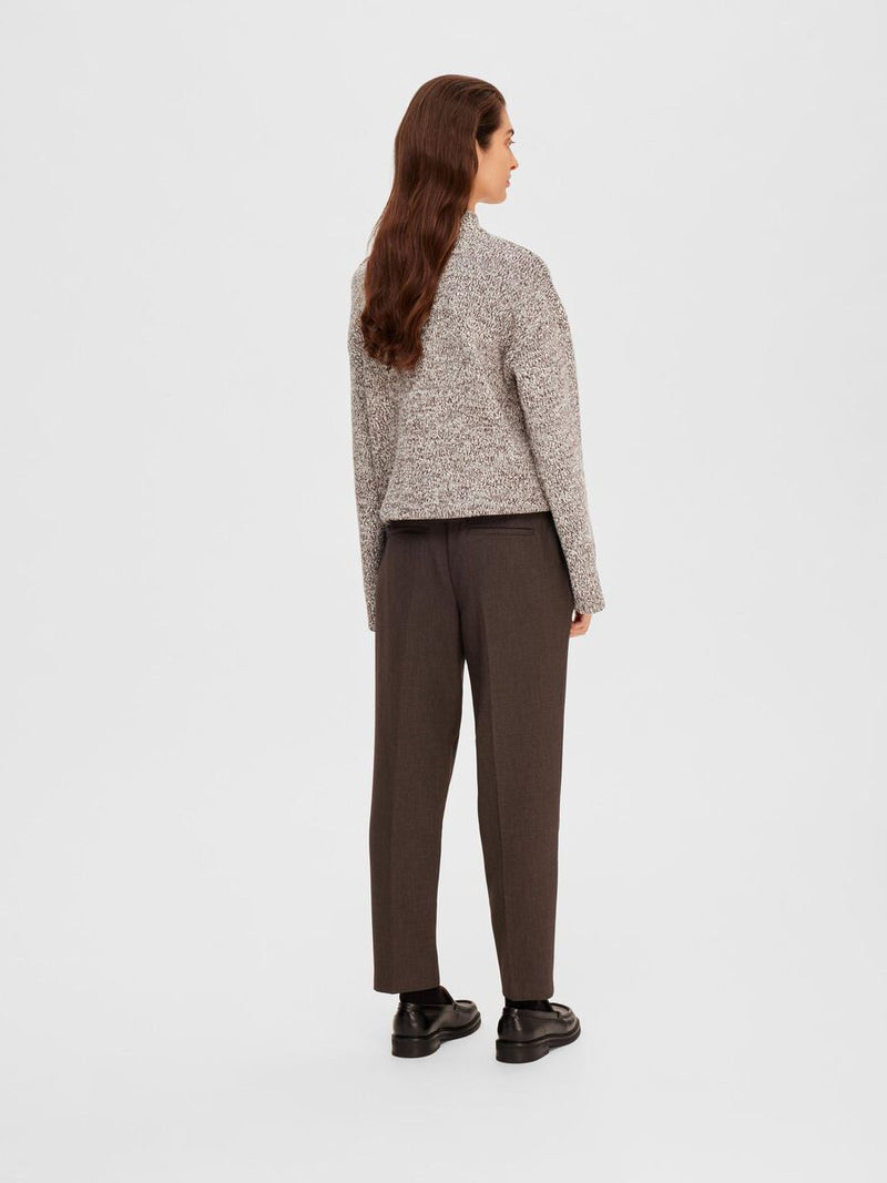 Selected Femme Wide Leg Suit Trousers - Java