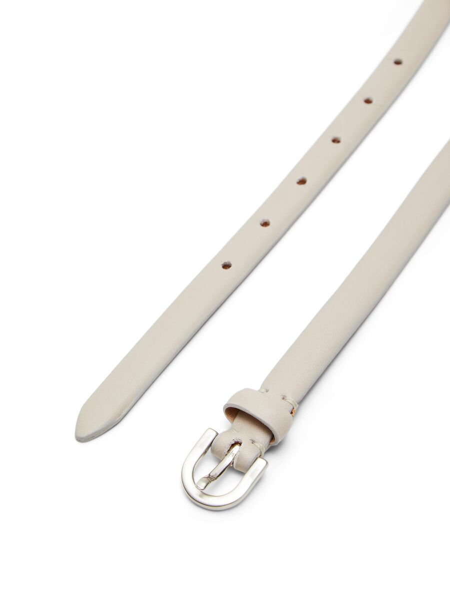 Selected Femme Barba Slim Leather Belt - Humus