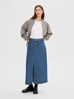 Selected Femme Esther Denim Midi Skirt