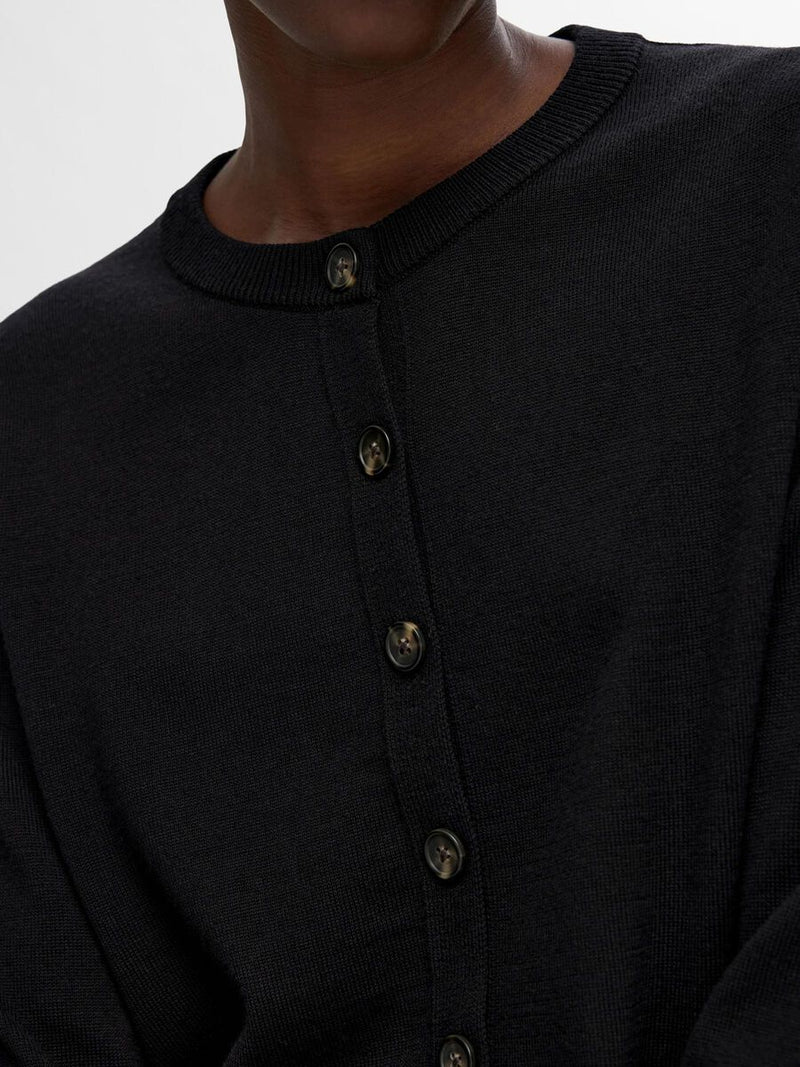 Selected Femme Hella Knit Cardigan - Black
