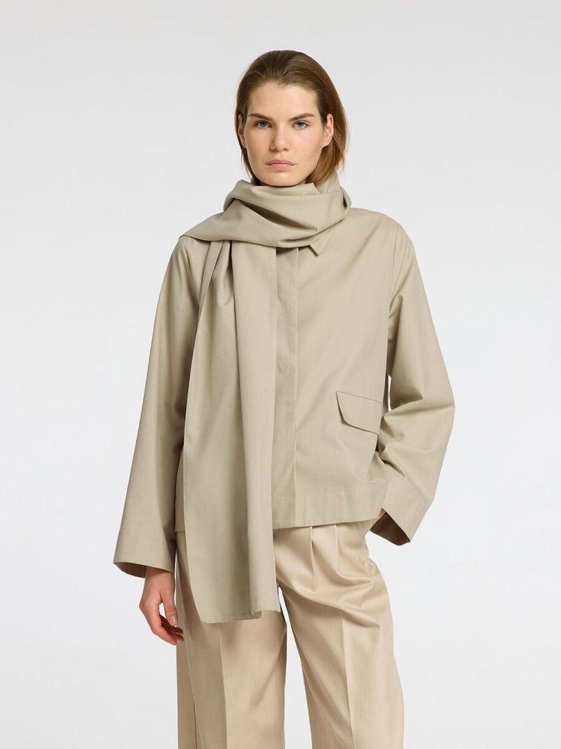 Selected Femme Pamina Scarf Jacket - Island Fossil