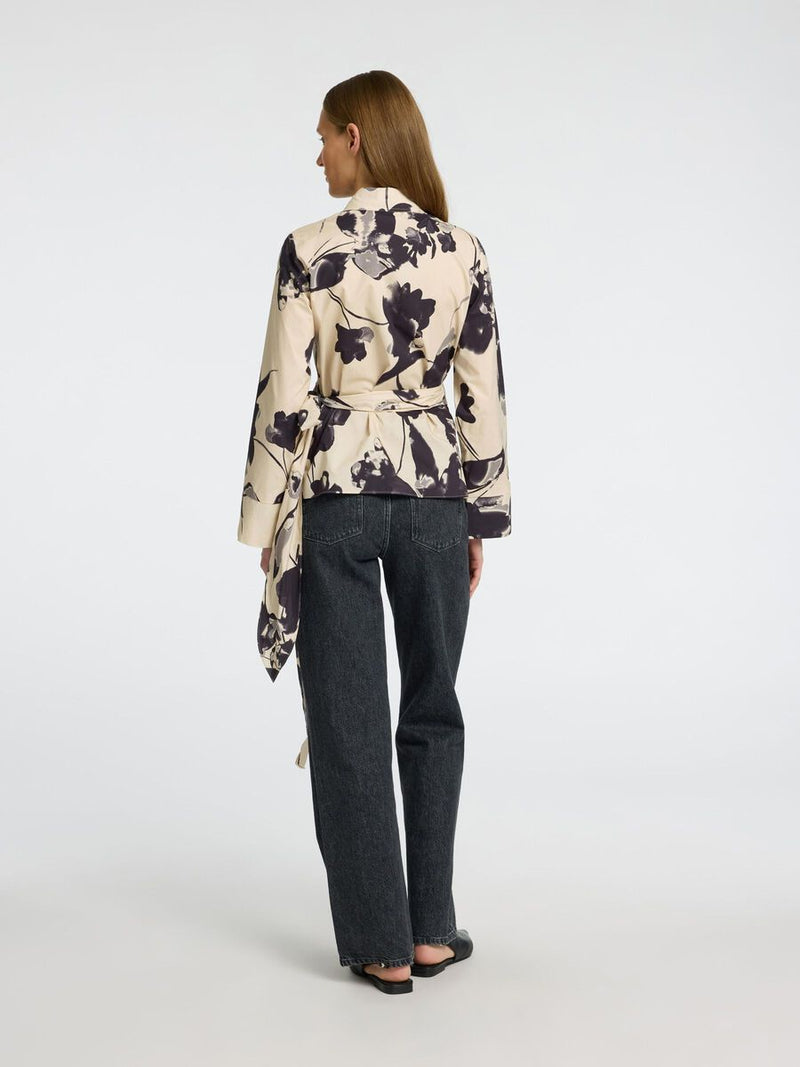 Selected Femme Aviana Long Sleeve Blouse - Birch
