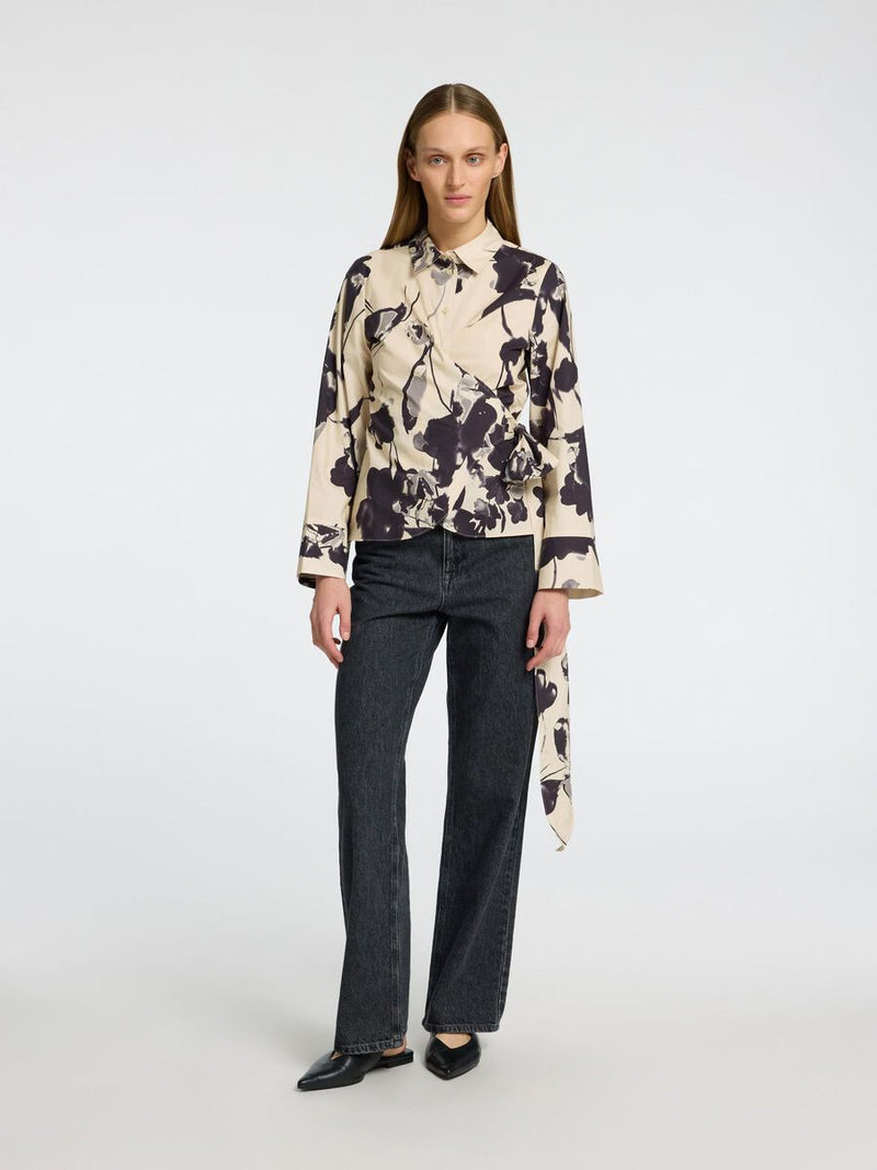 Selected Femme Aviana Long Sleeve Blouse - Birch